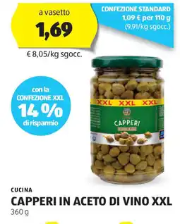 ALDI Cucina capperi in aceto di vino xxl offerta