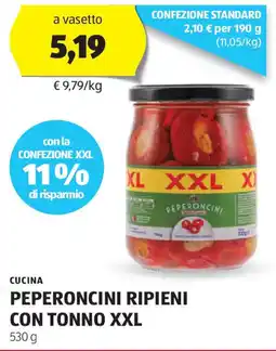 ALDI Cucina peperoncini ripieni con tonno xxl offerta