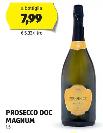 ALDI Prosecco doc magnum offerta