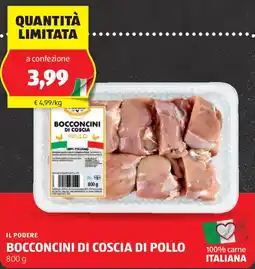 ALDI Il podere bocconcini di coscia di pollo offerta