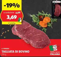 ALDI Il podere tagliata di bovino offerta