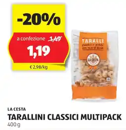 ALDI La cesta tarallini classici multipack offerta