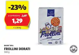 ALDI Buon'ora frollini dorati offerta