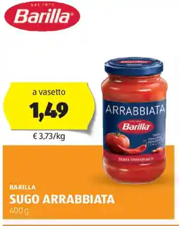 ALDI Barilla sugo arrabbiata offerta