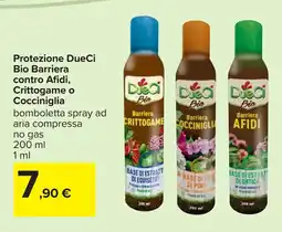 Carrefour Protezione DueCi Bio Barriera contro Afidi, Crittogame o Cocciniglia offerta