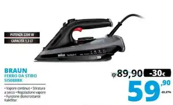 Comet Braun Ferro Da Stiro SI5088BK offerta
