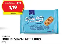 ALDI BUON'ORA Frollini senza latte e uova offerta