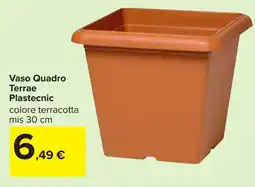 Carrefour Vaso Quadro Terrae Plastecnic offerta