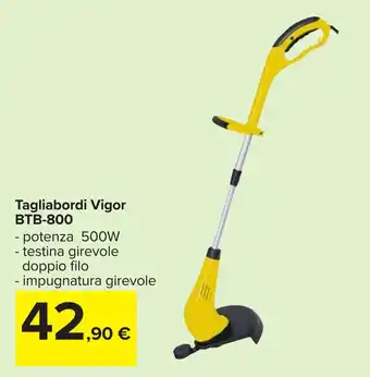 Carrefour Tagliabordi Vigor BTB-800 offerta