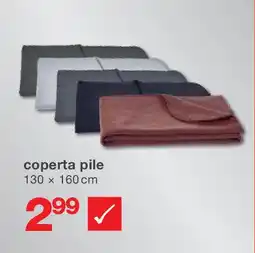 KiK coperta pile 130 x 160 cm offerta