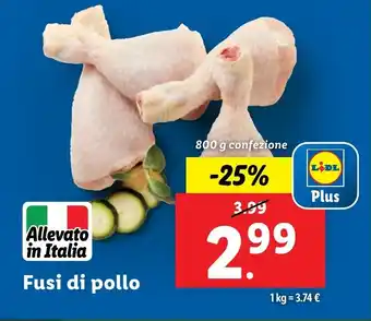 Lidl Fusi di pollo offerta