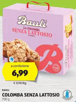 ALDI Bauli colomba senza lattosio offerta