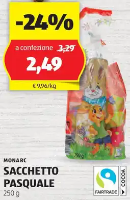 ALDI Monarc sacchetto pasquale offerta