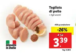 Lidl Tagliata di pollo offerta