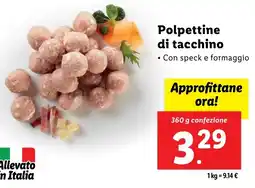 Lidl Polpettine di tacchino offerta