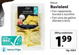 Lidl Deluxe Ravioloni offerta