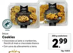 Lidl Deluxe Cookies offerta