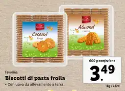 Lidl Favorina Biscotti di pasta frolla offerta