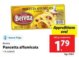 Lidl Beretta Pancetta affumicata offerta