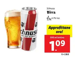 Lidl Ichnusa Birra offerta