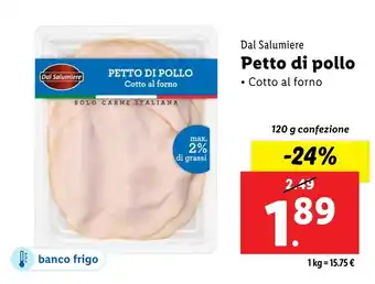 Lidl Dal Salumiere Petto di pollo offerta