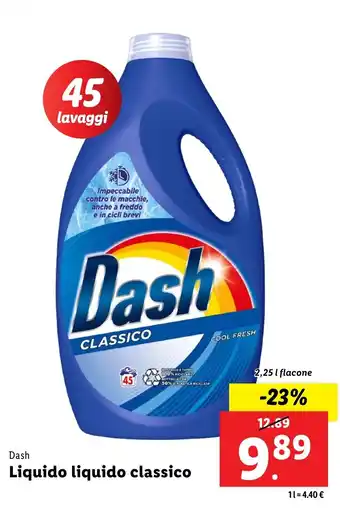 Lidl Dash Liquido liquido classico offerta