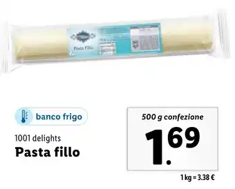 Lidl 1001 delights Pasta fillo offerta