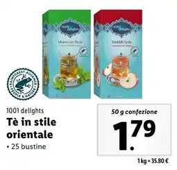 Lidl 1001 delights Tè in stile orientale offerta