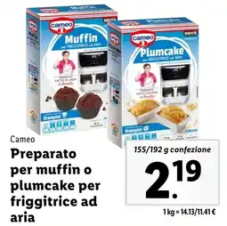 Lidl cameo Preparato per muffin o plumcake per friggitrice ad aria offerta