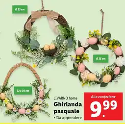 Lidl LIVARNO home Ghirlanda pasquale offerta