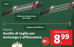 Lidl PARKSIDE Ausilio di taglio per motosega o affilacatene offerta