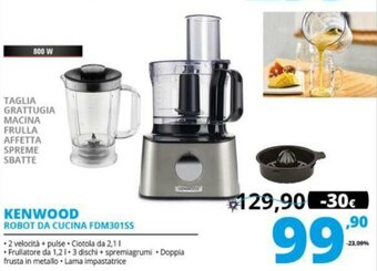 Comet Kenwood Robot da Cucina FDM301SS offerta