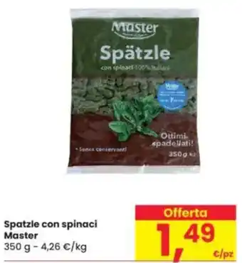 Eurospar Spatzle con spinaci Master offerta