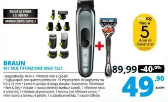 Comet Braun Kit Multifunzione MGK 7221 offerta