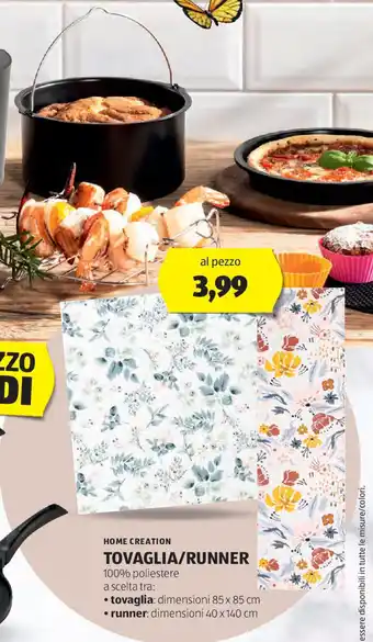 ALDI Home creation tovaglia/runner 100% poliestere offerta