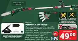 Lidl PARKSIDE Potatore ricaricabile offerta