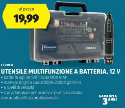 ALDI FERREX Utensile multifunzione a batteria, 12 V offerta