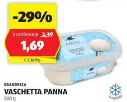 ALDI GRANDESSA Vaschetta panna offerta