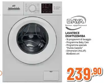 Ipercoop Daya lavatrice DSW71225M18A offerta