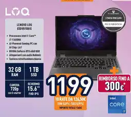 Unieuro LENOVO LOQ 83DV0108IX offerta