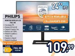 Unieuro PHILIPS monitor display LCD offerta