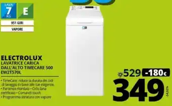 Comet Electrolux Lavatrice Carica Dall'Alto Timecare 500 EW2T570L offerta