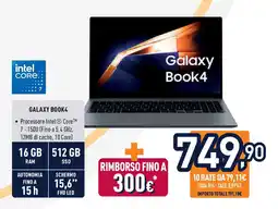 Unieuro Galaxy book4 offerta