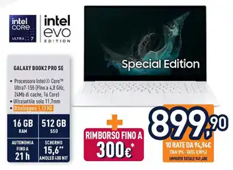 Unieuro Galaxy book2 pro se offerta