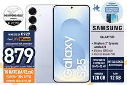 Unieuro Samsung GALAXY S25 offerta