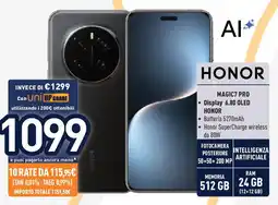 Unieuro HONOR magic7 pro offerta