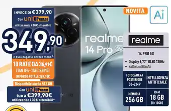 Unieuro realme 14 Pro 5G offerta