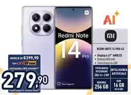 Unieuro mi REDMI NOTE 14 PRO 4G offerta