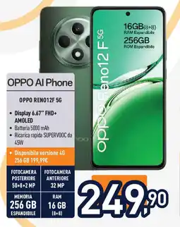 Unieuro Oppo reno12F 5G offerta