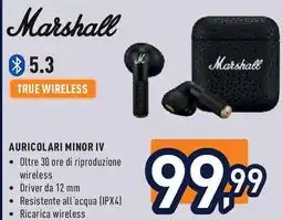 Unieuro Marshall auricolari minor IV offerta